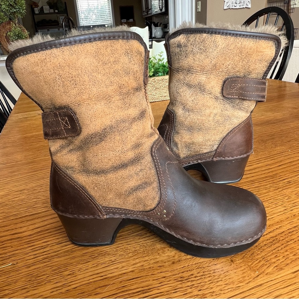 ⭐️ Dansko Brown Harper Shearling Winter Boots Size 36 - Picture 4 of 11